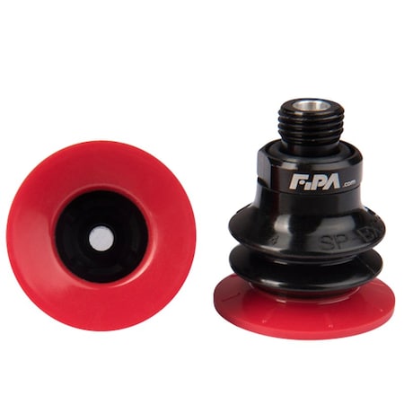 Fipa Bellows vacuum cup diam. 37 mm, Varioflex 30 Degrees/60 Degrees, fitting G1/4-male 20.037.150.16